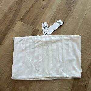 NWT Topshop ribbed tube top, cropped